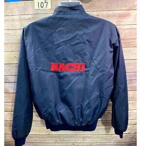 Todd The NACHI Technical Center full zipper blue jacket size Medium USA Made